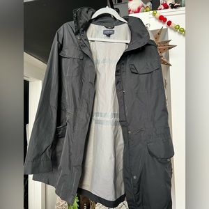 Lands end rain jacket coat xl lije new with hood